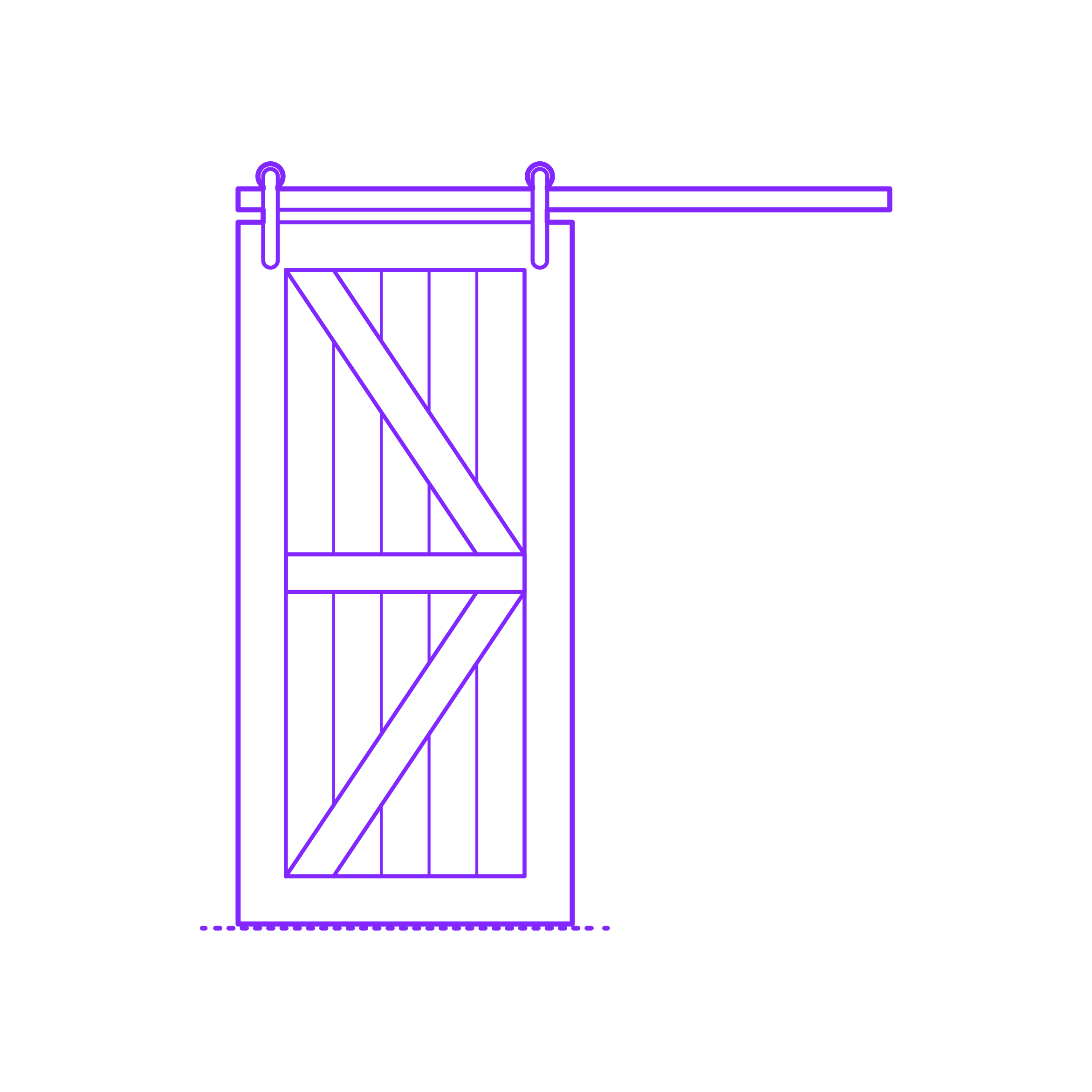 Buildings Surface Mounted Doors Single Solid Barn Digital Sketch Svg Design Free Vectors